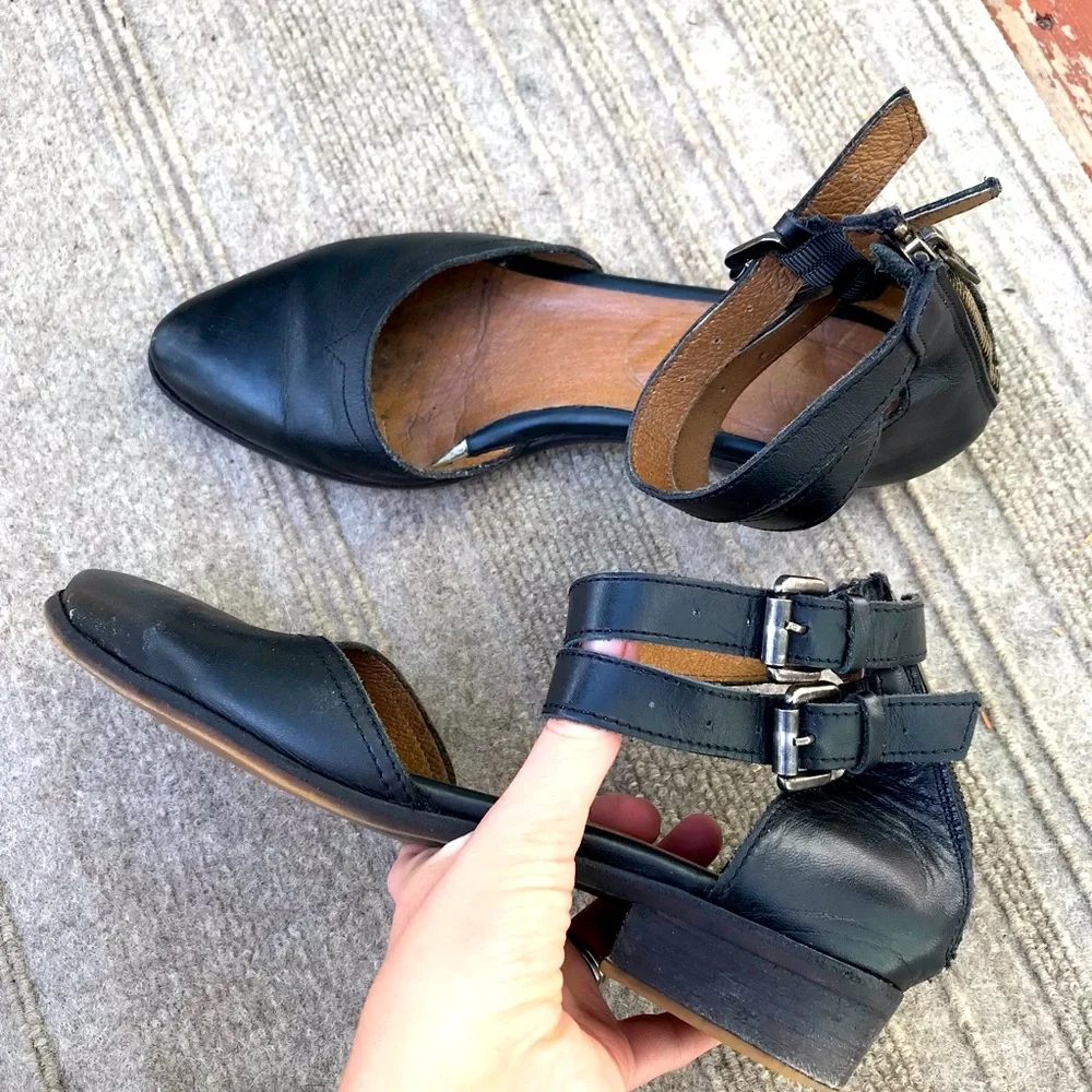 Sutro of San Francisco Leather Flats - Picture 1 of 10